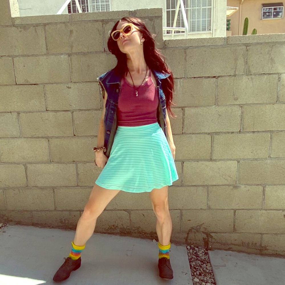 Turquoise Skirt